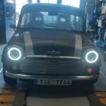 Mini Cooper με ανανεωμένο φωτισμό στο συνεργείο Δασυράς Δημήτριος στην Τήνο.