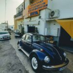 Κλασικό όχημα έξω από το συνεργείο Δασυράς Δημήτριος στην Τήνο, μετά από επισκευή.