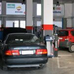 Αυτοκίνητο σε εξέλιξη εργασιών συντήρησης στο συνεργείο AUTOFIT ΓΕΩΡΓΙΑΔΗΣ Ι.Α στην Καλαμάτα.