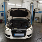 Audi σε συντήρηση στο συνεργείο Saloufas Motorsport Άγιος Ιωάννης Ρέντης