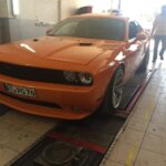 Πορτοκαλί αμερικάνικο αυτοκίνητο στο συνεργείο GTservice Center Ηγουμενίτσα