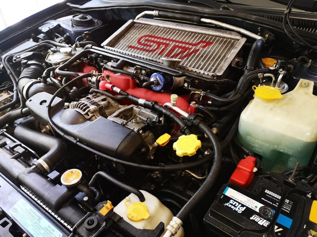 Κινητήρας Subaru STI στο Car Analysis, εξειδικευμένη συντήρηση και επισκευές στη Νίκαια.
