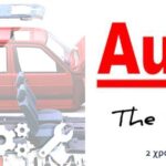 AutoXlixis - Λογότυπο συνεργείου και φανοποιείου αυτοκινήτων με σλόγκαν "The way to the future" και πληροφορίες για 12 άτοκες δόσεις και 2 χρόνια εγγύηση σε ανταλλακτικά και εργασίες.
