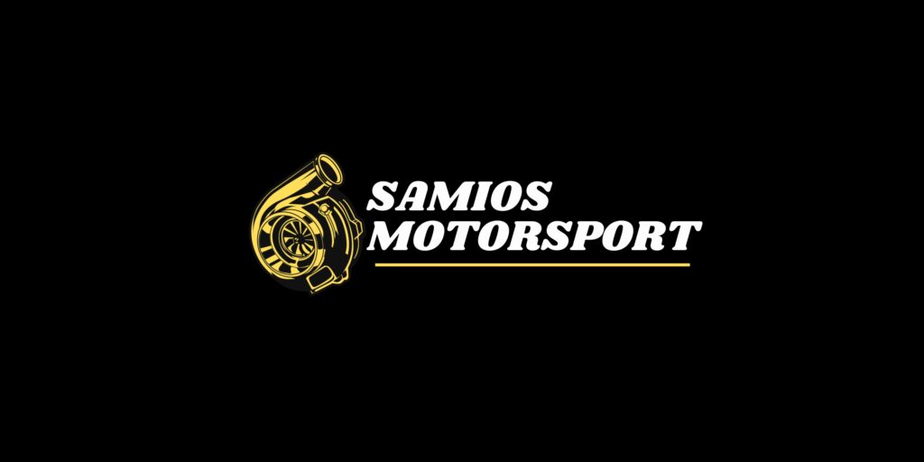 Λογότυπο του Samios Motorsport, εξειδικευμένου συνεργείου αυτοκινήτων στην Καλλιθέα.