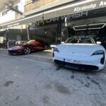 Οχήματα έτοιμα μετά από καθαρισμό στο NK Car Wash Πέραμα.