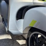 Μετά τη βαφή Vespa στο φανοποιείο μοτοσυκλετών Ασημακόπουλος Νέος Κόσμος
